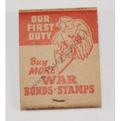 Matchbook Buy more War bonds stamps  - 2