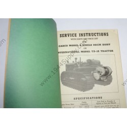 Maintenance manual and parts catalog Cargo \"G\" Winch  - 1