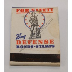 Matchbook For safety buy defense bonds - stamps   - 2