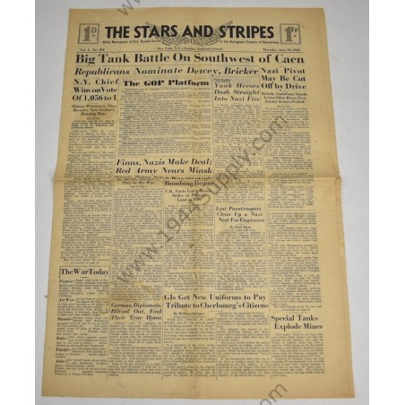 Stars and Stripes newspaper of June 29, 1944  - 1