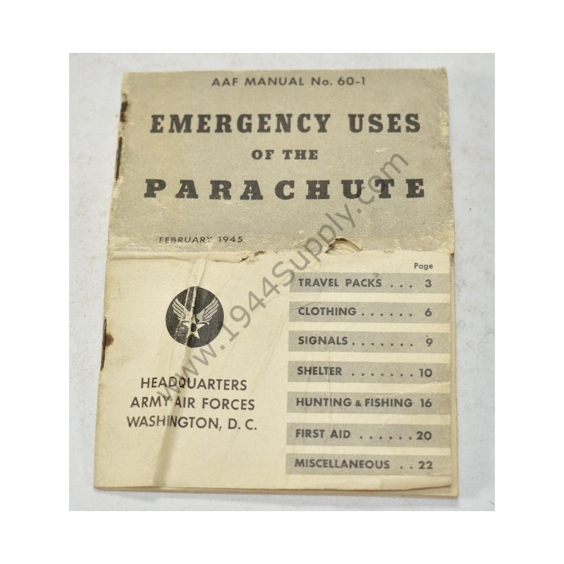 Utilisations d'urgence du parachute  - 1