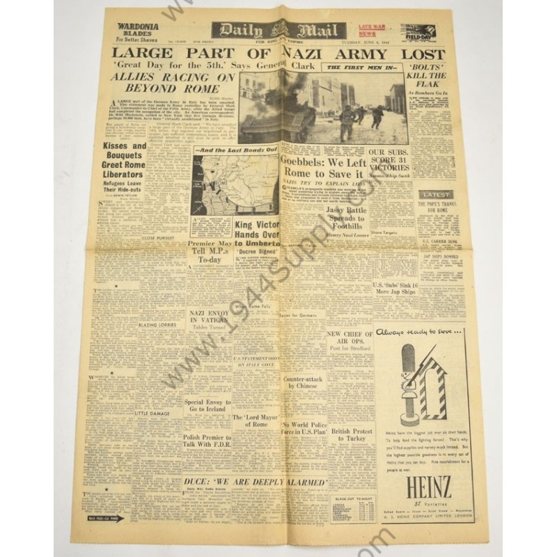 Newspaper of June 6, 1944  - 1