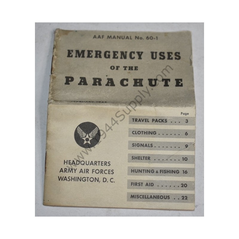 Utilisations d'urgence du parachute  - 1