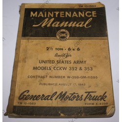 TM 10-1563 2 ½ Ton 6 x 6 Models CCKW 352 & 353   - 2