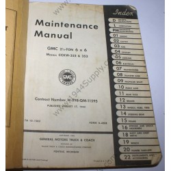TM 10-1563 2 ½ Ton 6 x 6 Models CCKW 352 & 353   - 6