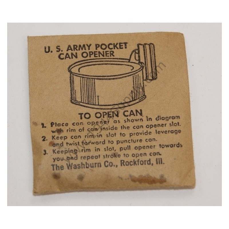 P-38 can opener in wrapper from the box  - 7