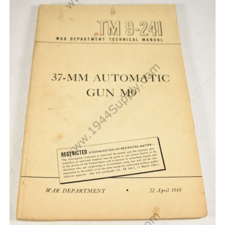 TM 9-241 37-MM Automatic Gun M9  - 1