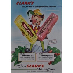 Clark's Teaberry chewing gum stick  - 3