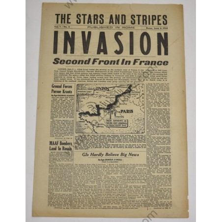 Stars and Stripes journal du 6 juin 1944  - 1