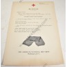 American Red Cross knitting instruction leaflet, Muffler  - 1