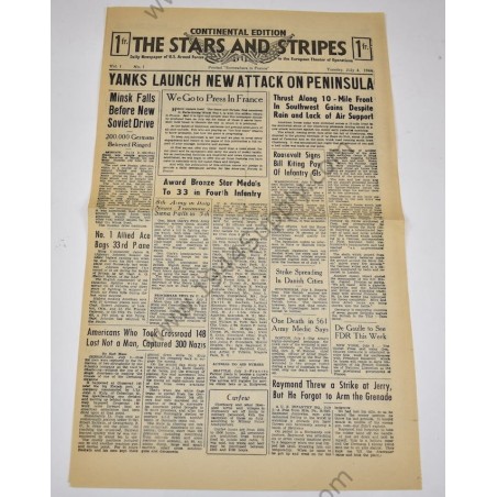 copy of Stars and Stripes journal du 25 juillet 1944  - 1