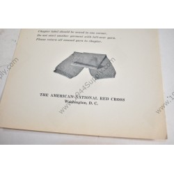 Brochure d'instructions de tricot de la Croix-Rouge américaine, Muffler, écharpe  - 3