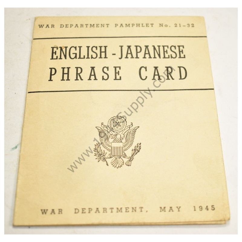 Carte de phrases anglais-japonais  - 1