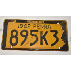 Plaque d'immatriculation, Pennsylvania  - 2