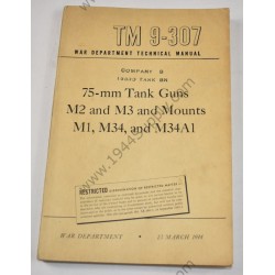 TM 9-307 75-mm Tank Guns M2 and M3 and Mounts M1, M34 and M34A1  - 1