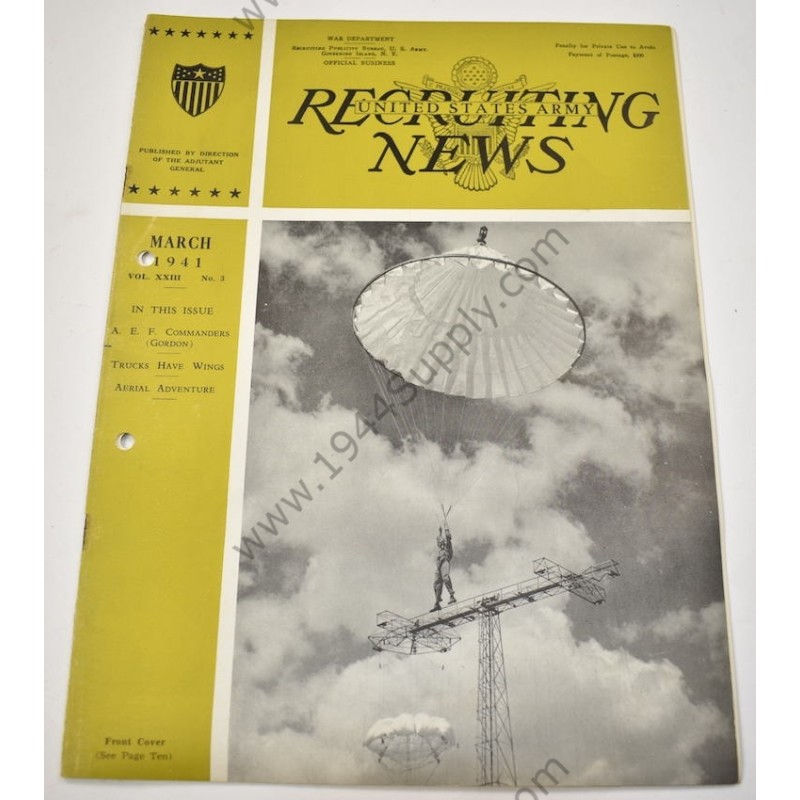 Recruiting News magazine, March 1941 issue  - 1
