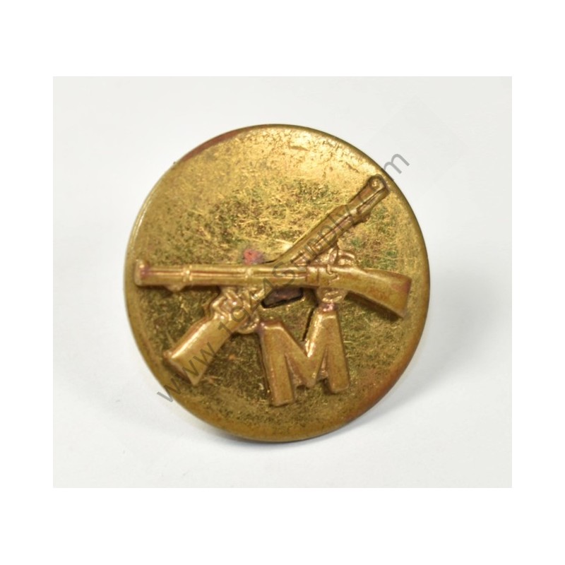 Collar disk, Infantry Company M, Enlisted Men  - 1