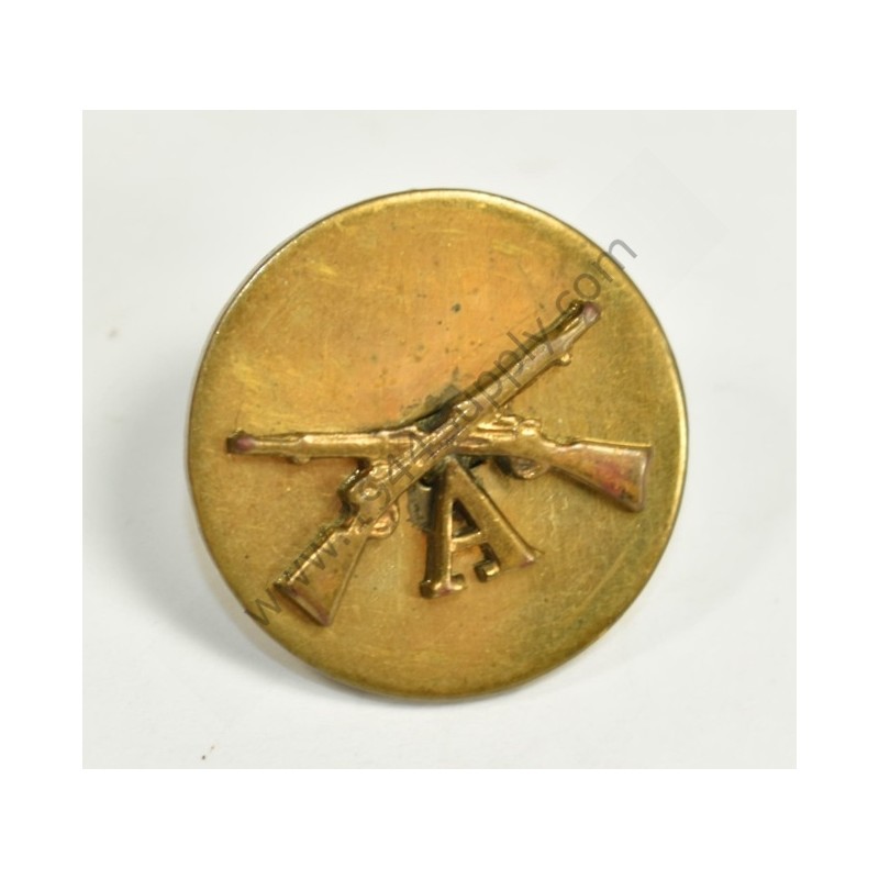 Collar disk, Infantry Company A, Enlisted Men  - 1
