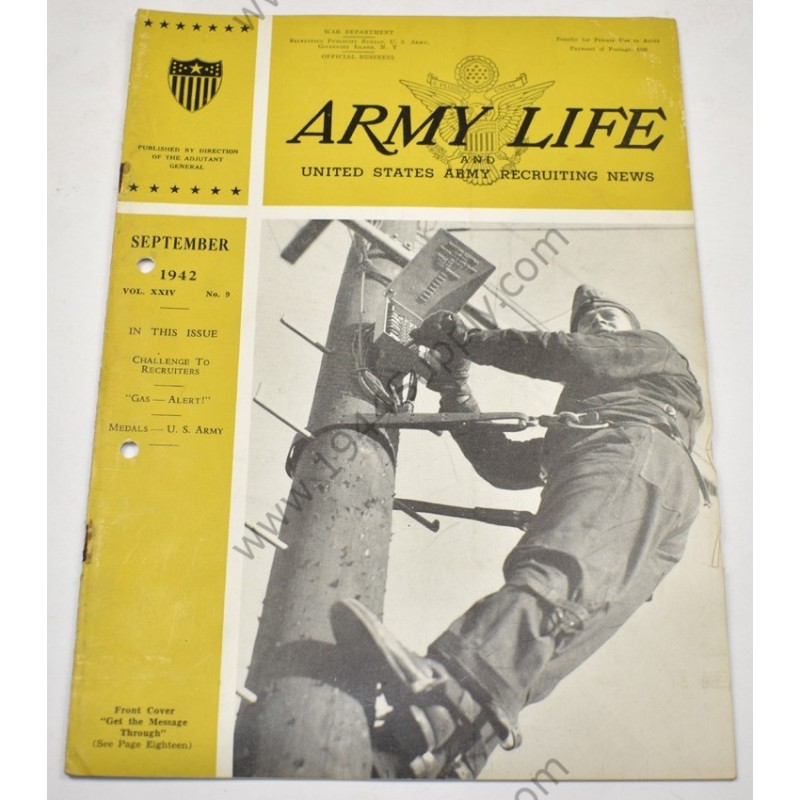 Magazine Army Life, septembre1942  - 1
