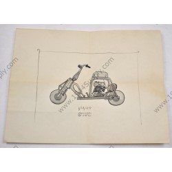 Drawing of a scooter  - 1