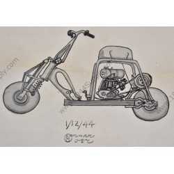 Drawing of a scooter  - 2