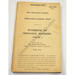 OS 9-63 Vol. 1 Handbook of  Ordnance Material  - 1