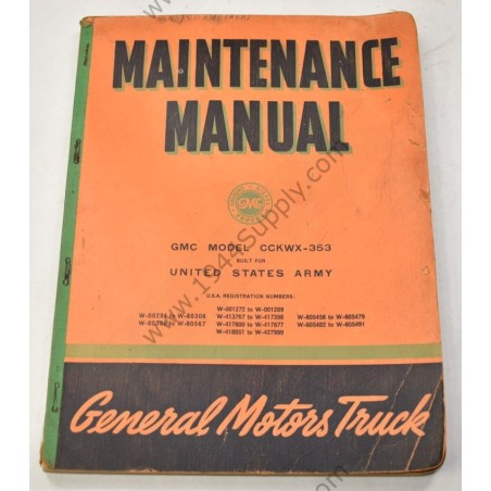 GMC Model CCKWX-353 Maintenance Manual  - 11
