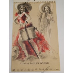 MacPherson Artist's Sketch pad / Pin Up Calendar of 1943  - 5