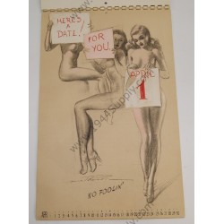 MacPherson Artist's Sketch pad / Pin Up Calendar of 1943  - 6