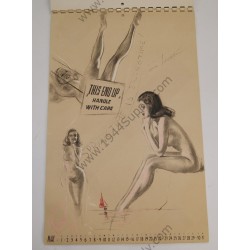 MacPherson Artist's Sketch pad / Pin Up Calendar of 1943  - 7