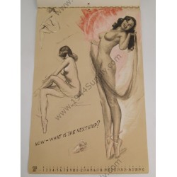 MacPherson Artist's Sketch pad / Pin Up Calendar of 1943  - 11
