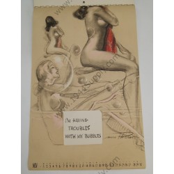 MacPherson Artist's Sketch pad / Pin Up Calendar of 1943  - 13