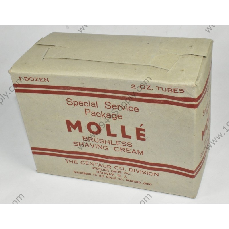 Mollé brushless shaving cream box