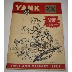 YANK magazine du 25 juin 1943, 1er anniversaire  - 1