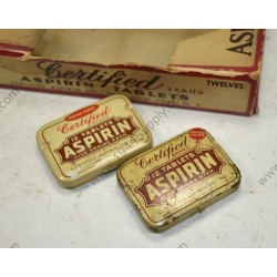 Certified Brand Aspirin box with two cans  - 3