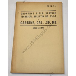 TB 23-7-1 Carbine, Cal. .30, M1  - 1