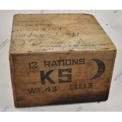 K ration crate used for shipping  - 1