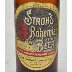 Stroh's Bohemian Style beer bottle  - 3