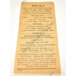 Tract 10-in-1 ration - Menu No. 5  - 3