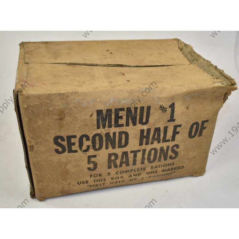 Boîte de deuxième moitié de 5 rations  - 1