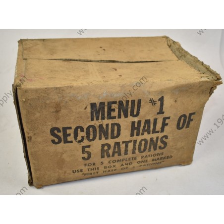 Boîte de deuxième moitié de 5 rations  - 1