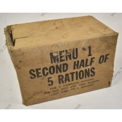 Boîte de deuxième moitié de 5 rations  - 3
