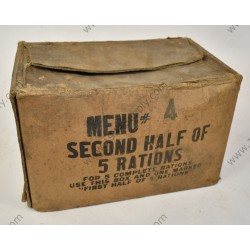 Boîte de deuxième moitié de 5 rations  - 1