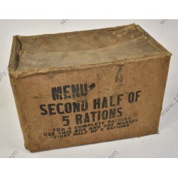 Boîte de deuxième moitié de 5 rations  - 3