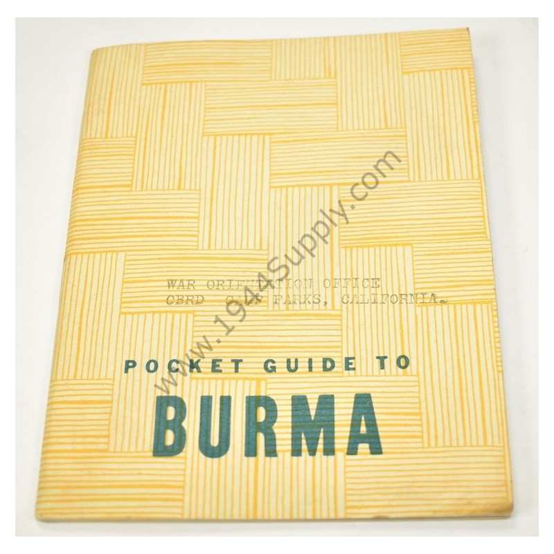 Guide de poche de la Birmanie  - 1