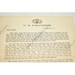 Paratrooper's letter  - 2