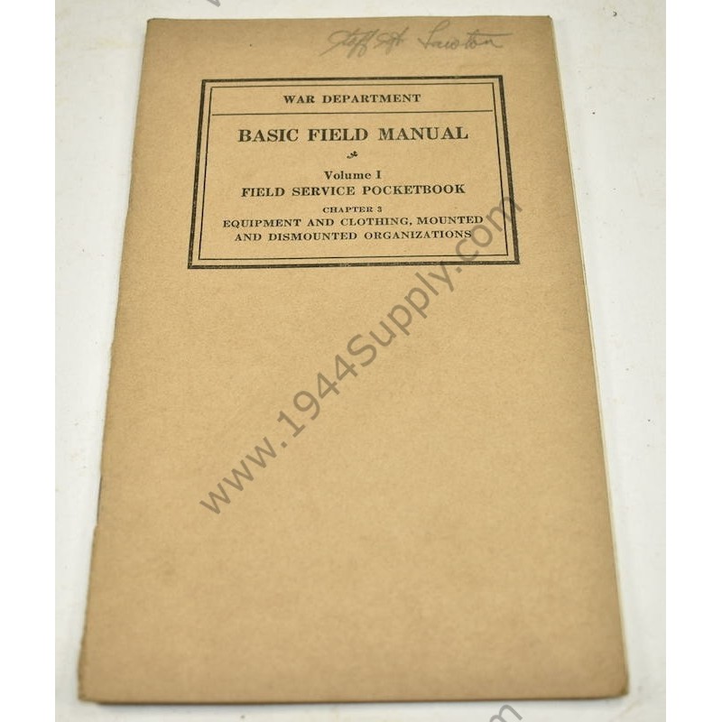 Basic Field Manual, Volume 1 Field Service Pocketbook