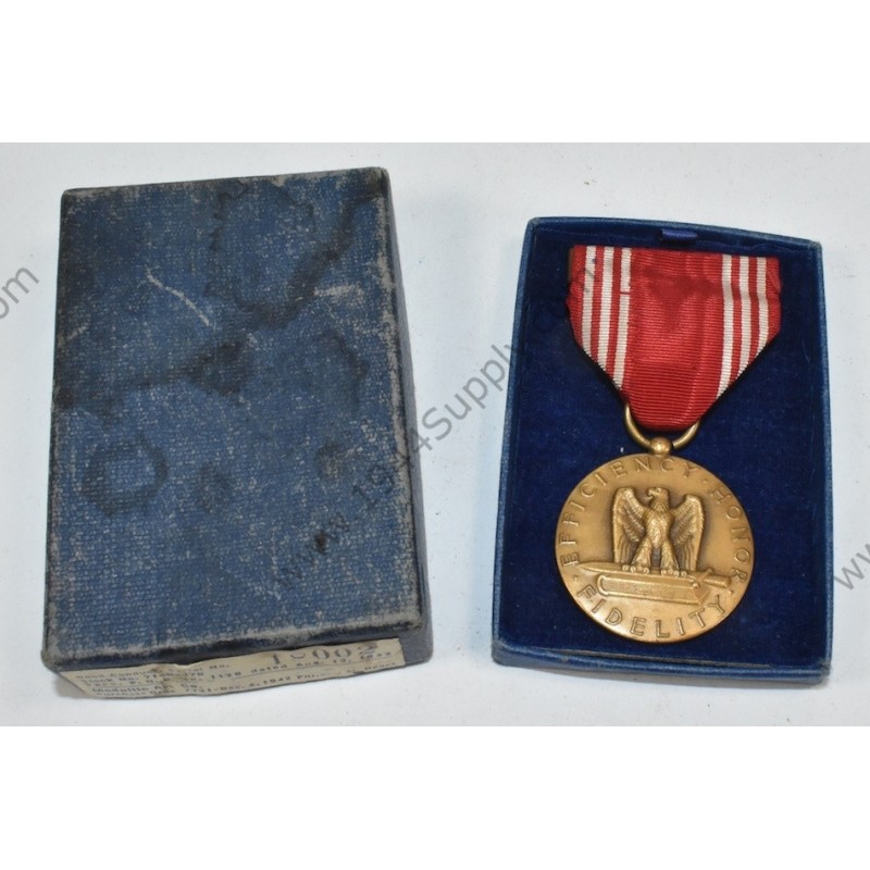 Numbered Good Conduct medal in box   - 1