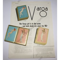 Varga Pin Up playing cards, 1941   - 1