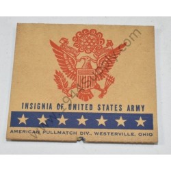 Pull matchbook, US Army, straight from the box  - 7